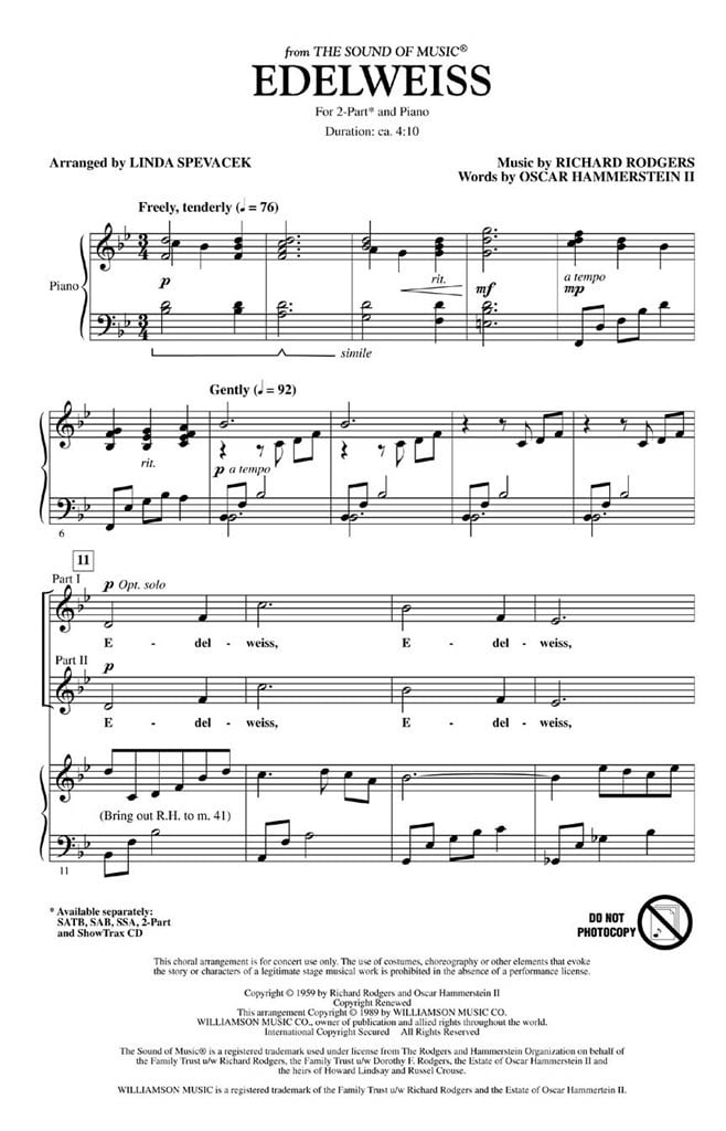 Edelweiss (from the Sound of Music)